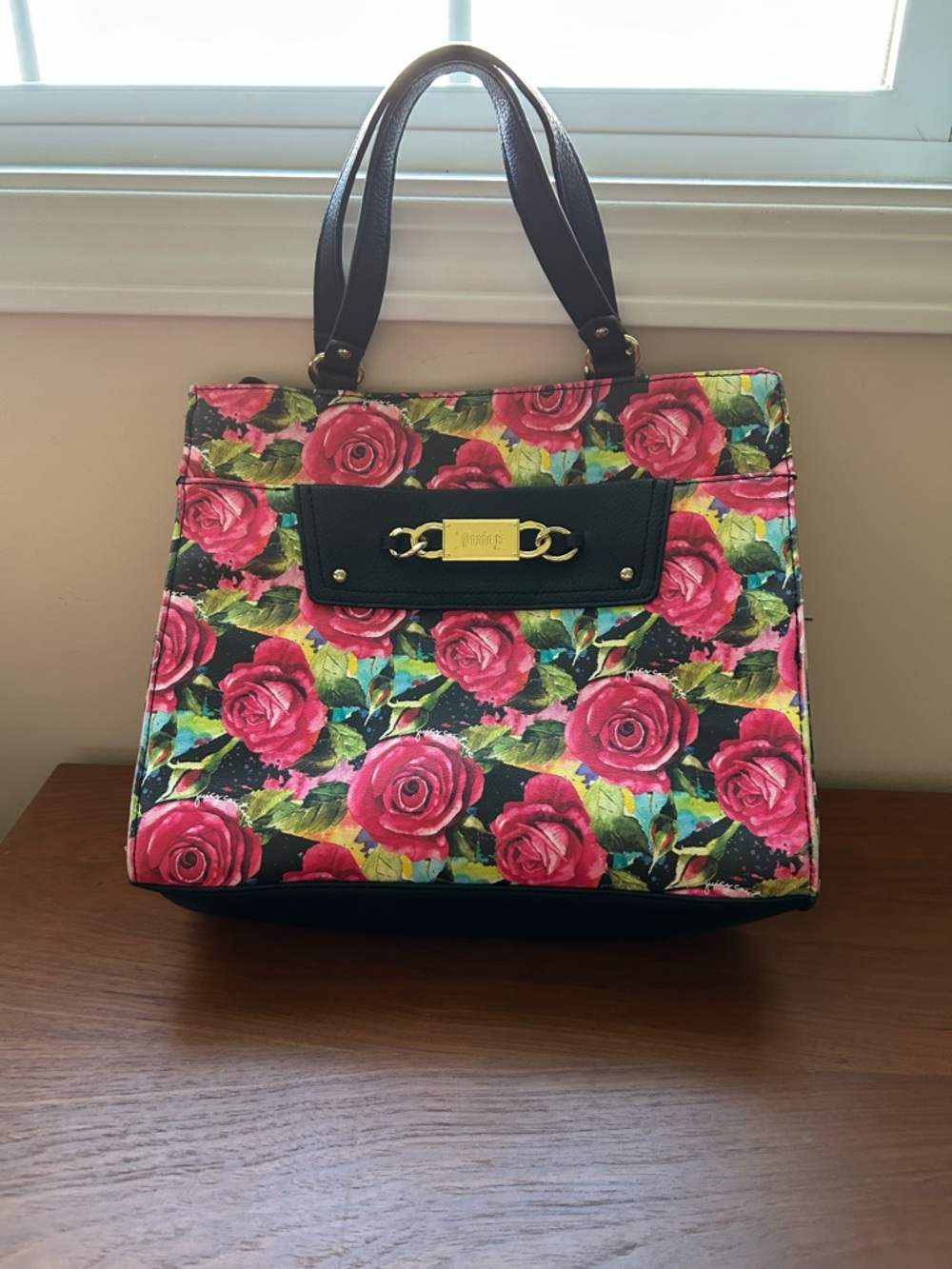 🌸NWT Juicy Couture “Off The Chain” Floral Tote and Crossbody Set